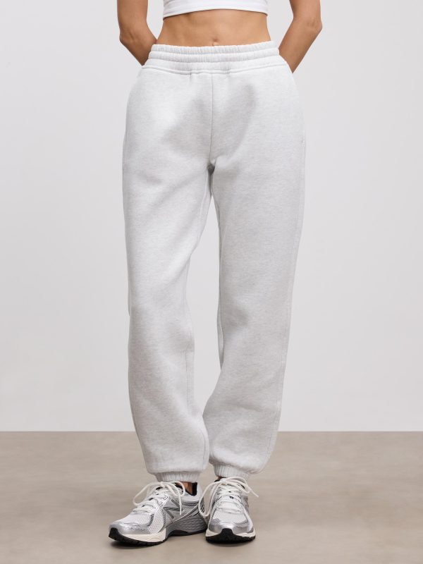 Womens Relaxed Cuffed Jogger in Marl Grey