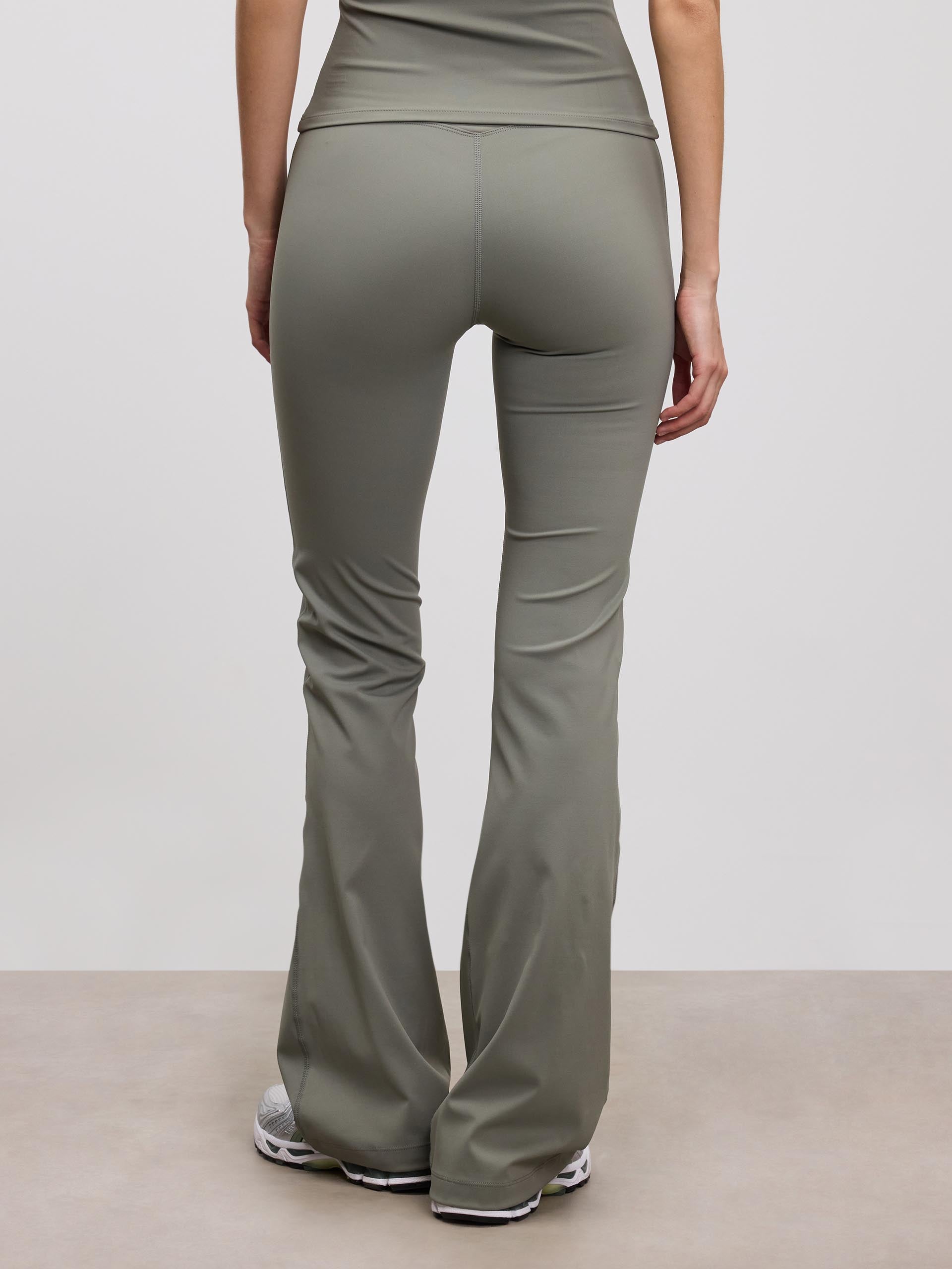 Womens Active Flared Legging in Sage - Image 4