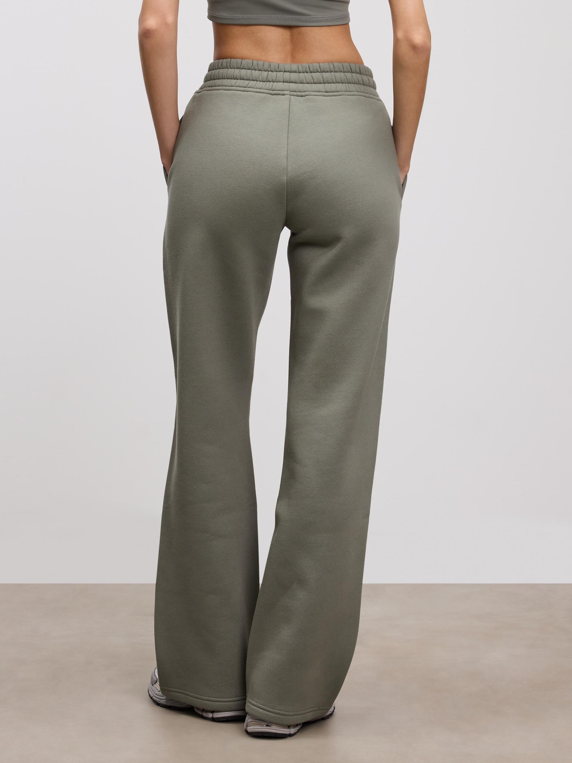 Womens Relaxed Straight Leg Jogger in Sage - Image 3