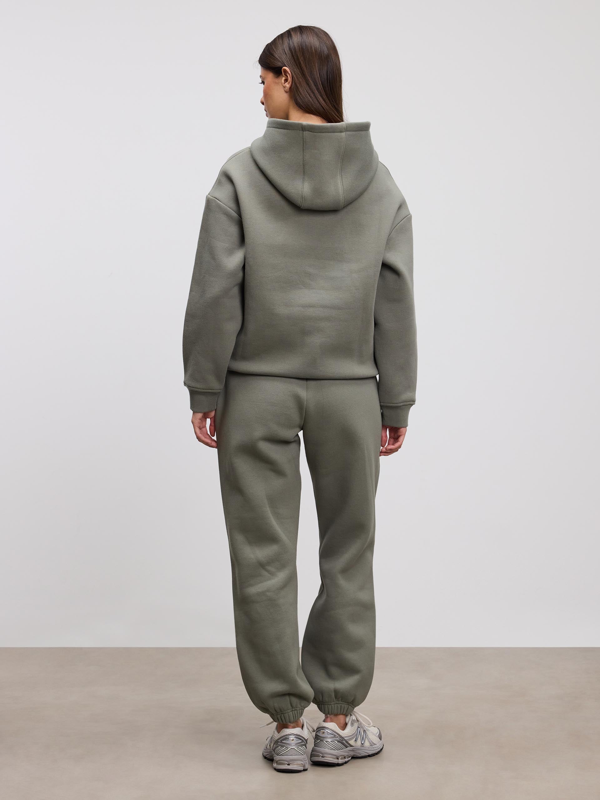 Womens Relaxed Hoodie in Sage - Image 3