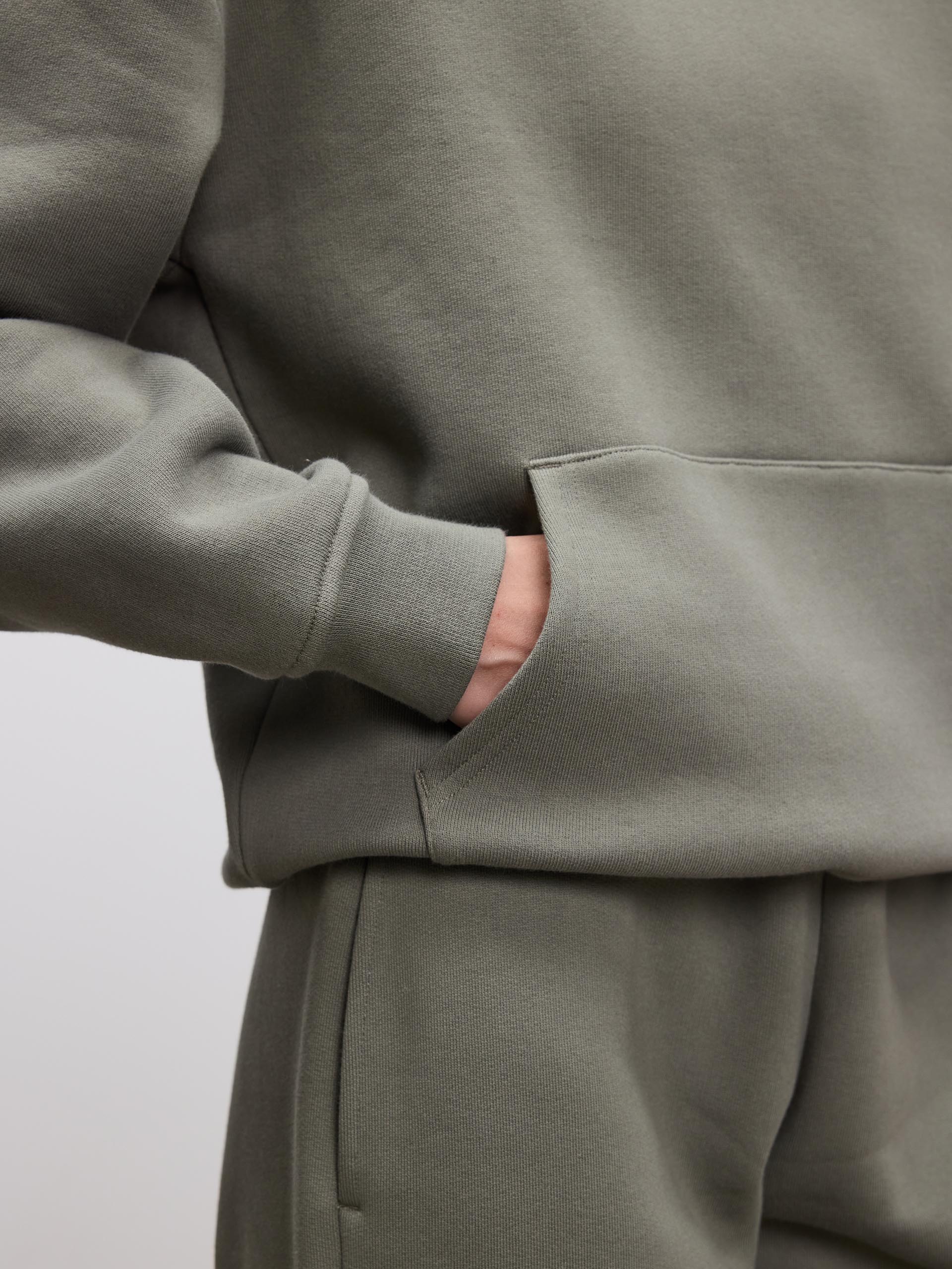 Womens Relaxed Hoodie in Sage - Image 7