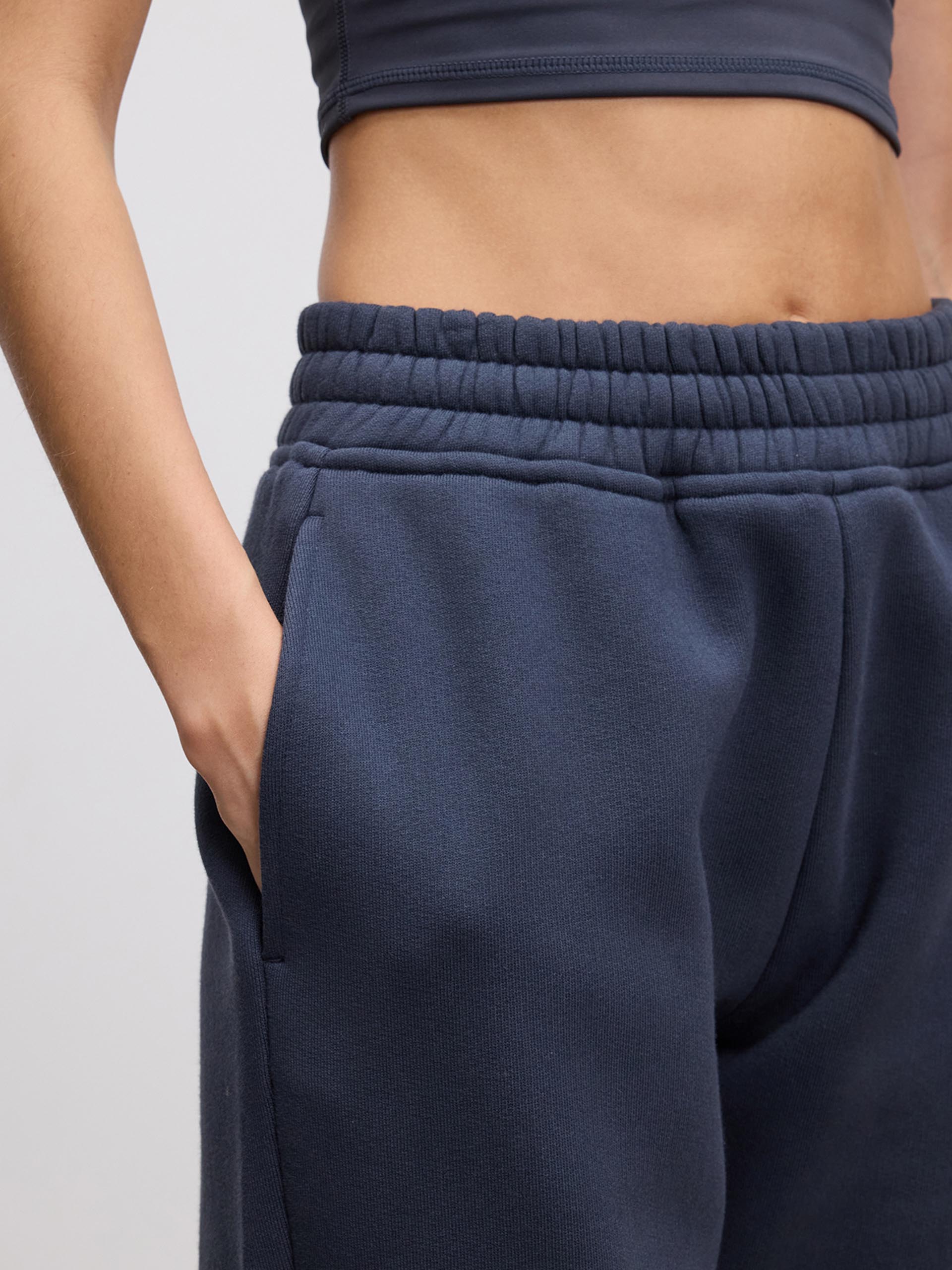 Womens Relaxed Cuffed Jogger in Slate Blue - Image 4