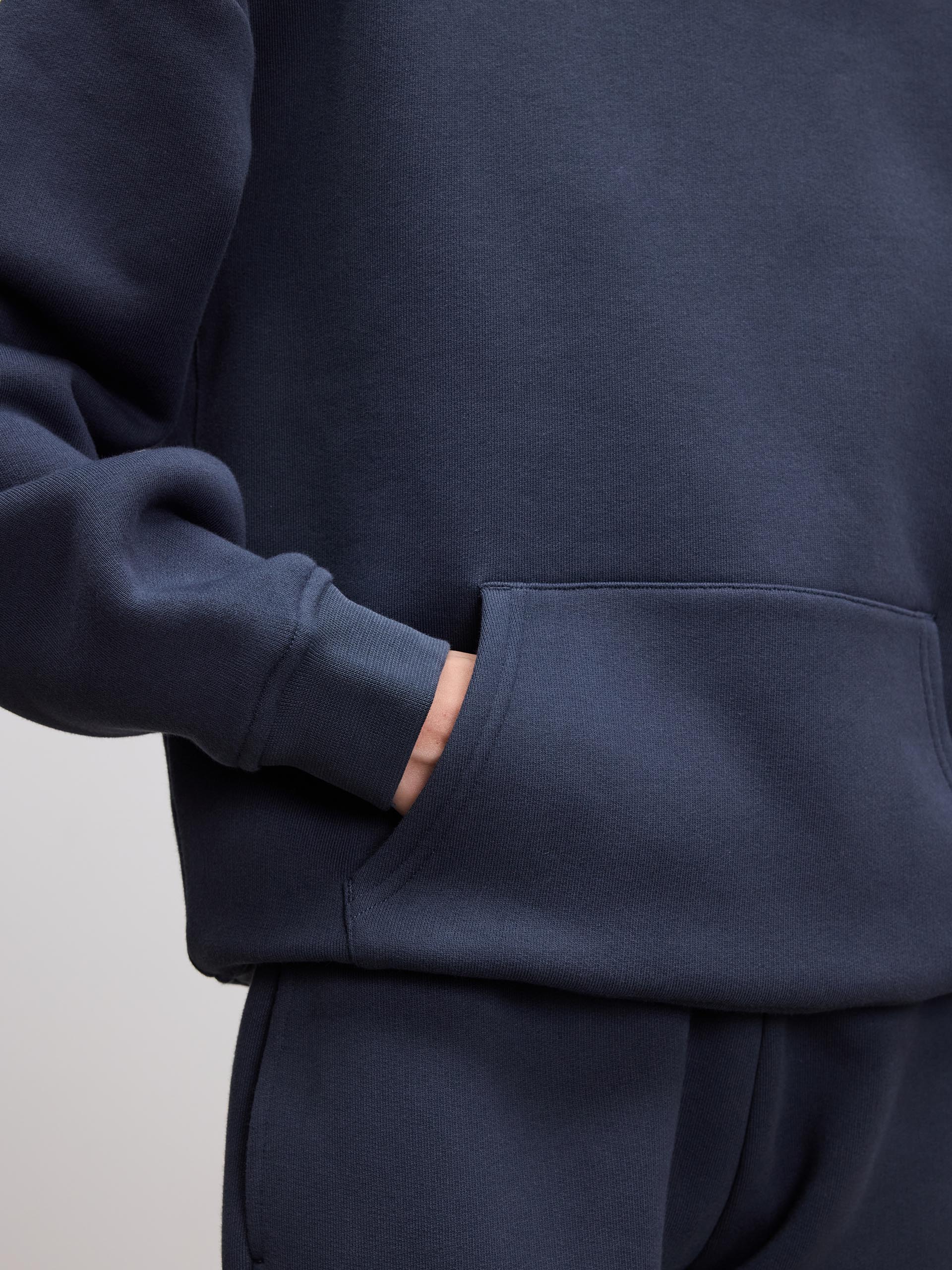 Womens Relaxed Hoodie in Slate Blue - Image 7