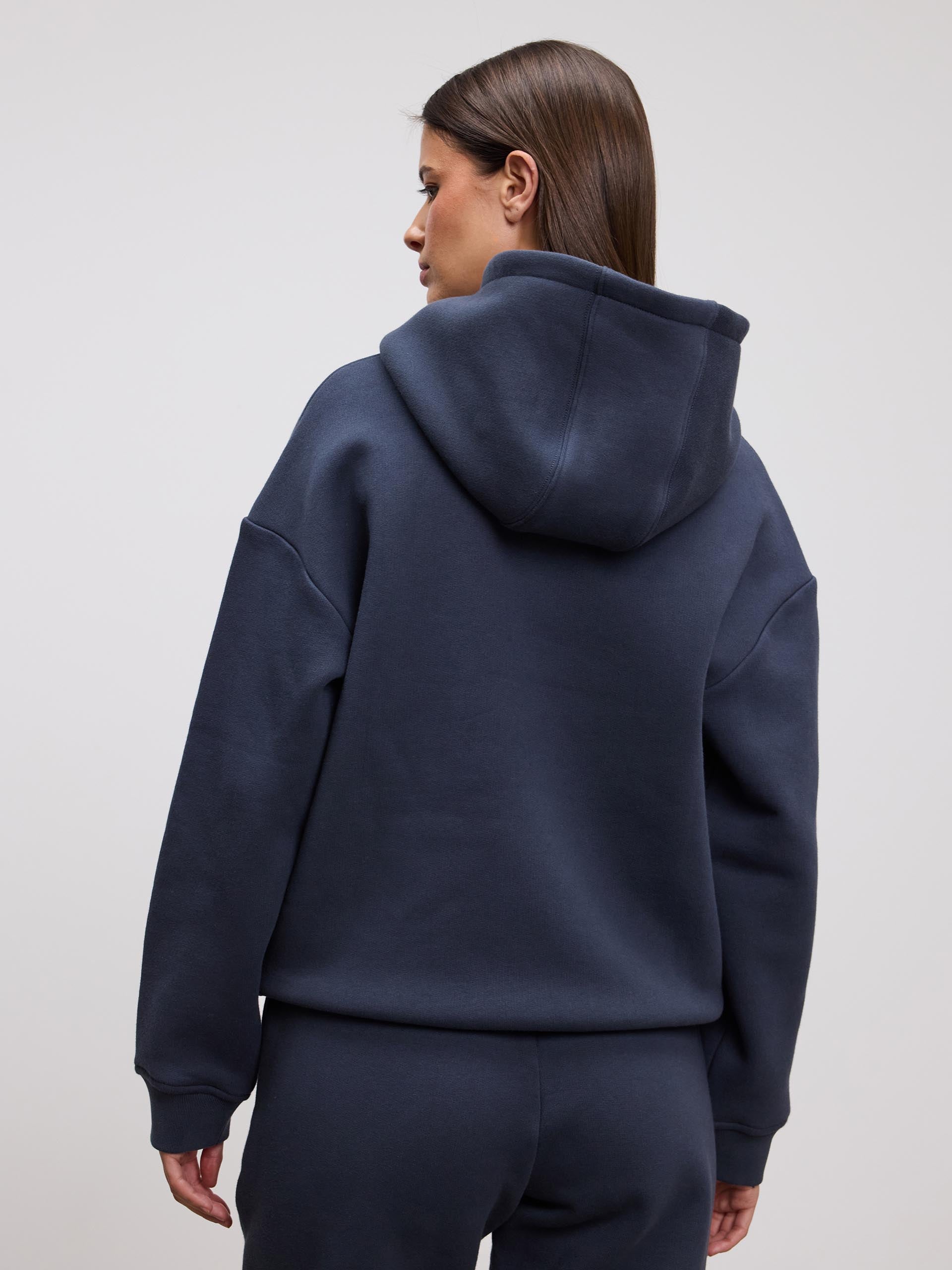 Womens Relaxed Hoodie in Slate Blue - Image 5