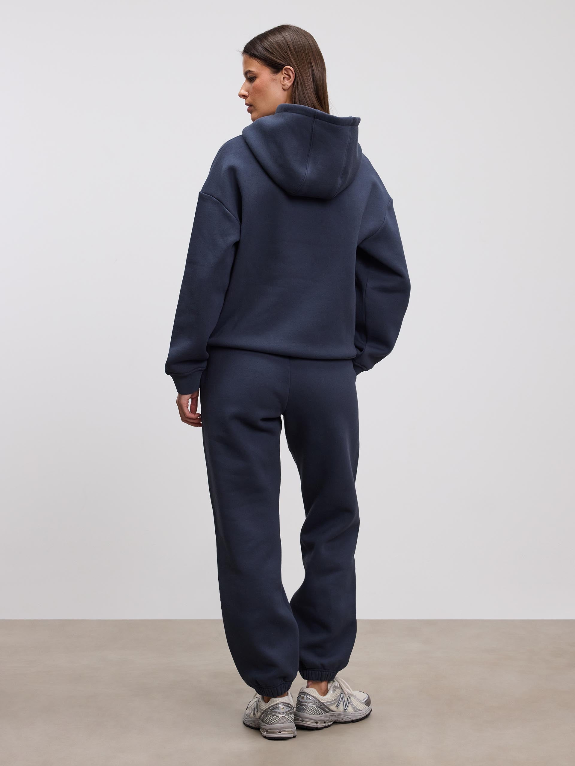 Womens Relaxed Hoodie in Slate Blue - Image 4