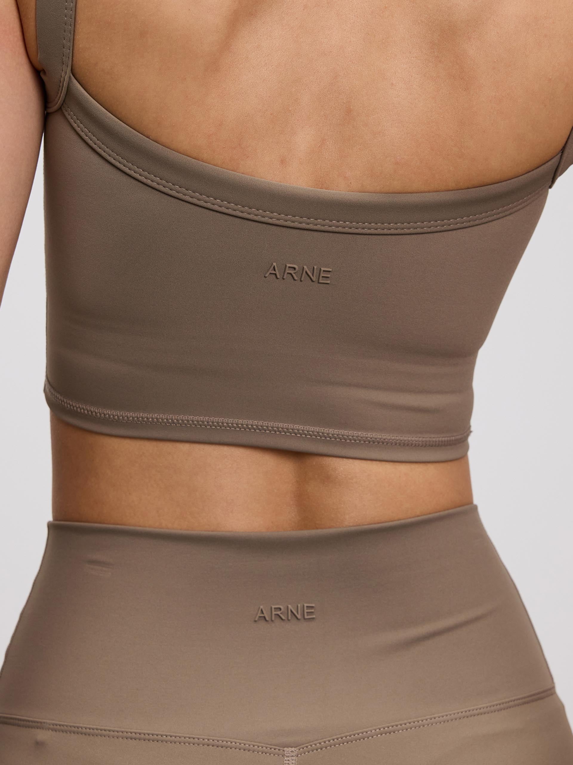 Womens Active Flared Legging in Taupe - Image 5