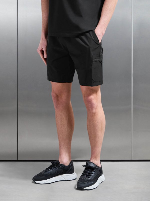 Active Cargo Short in Black